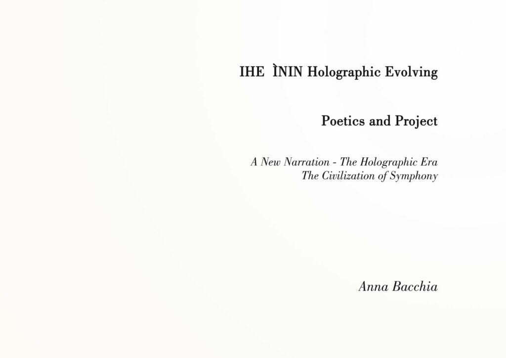 Libro: ÌNIN Holgraphic Evolving - Poetics and Project