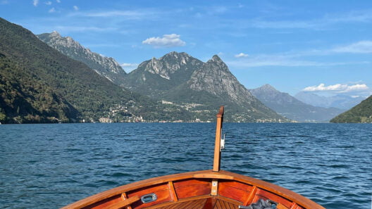 In barca sul Lago di Lugano